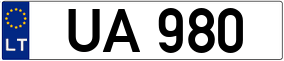 Trailer License Plate